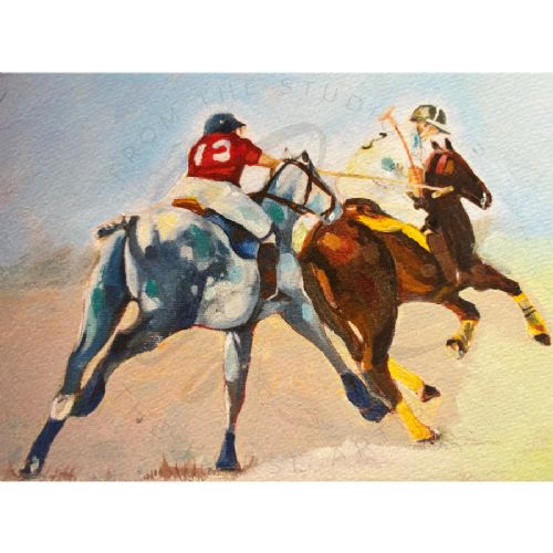 Polo Players Print